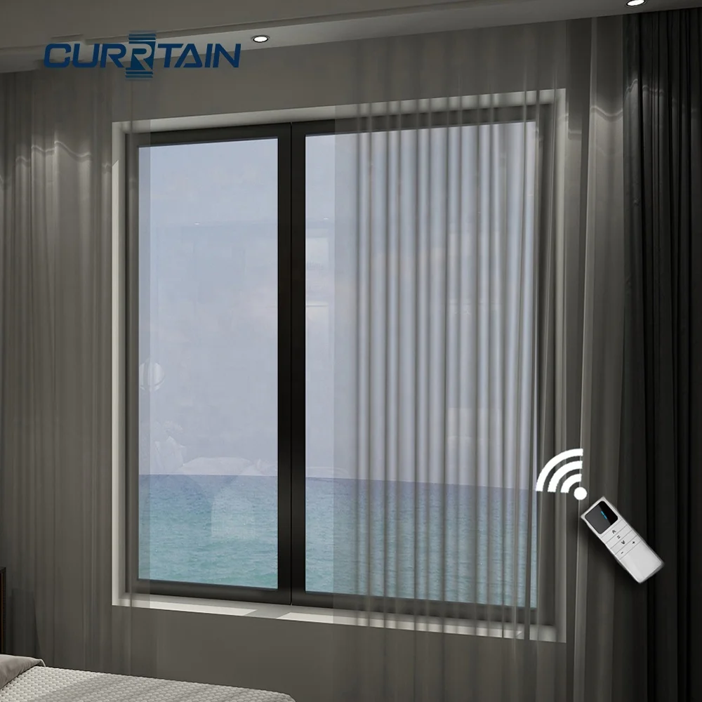 CURRTAIN Smart Curtain Opener and Remote Controller ZC168A Battery Charing Curtains with Remote Control for Curtain