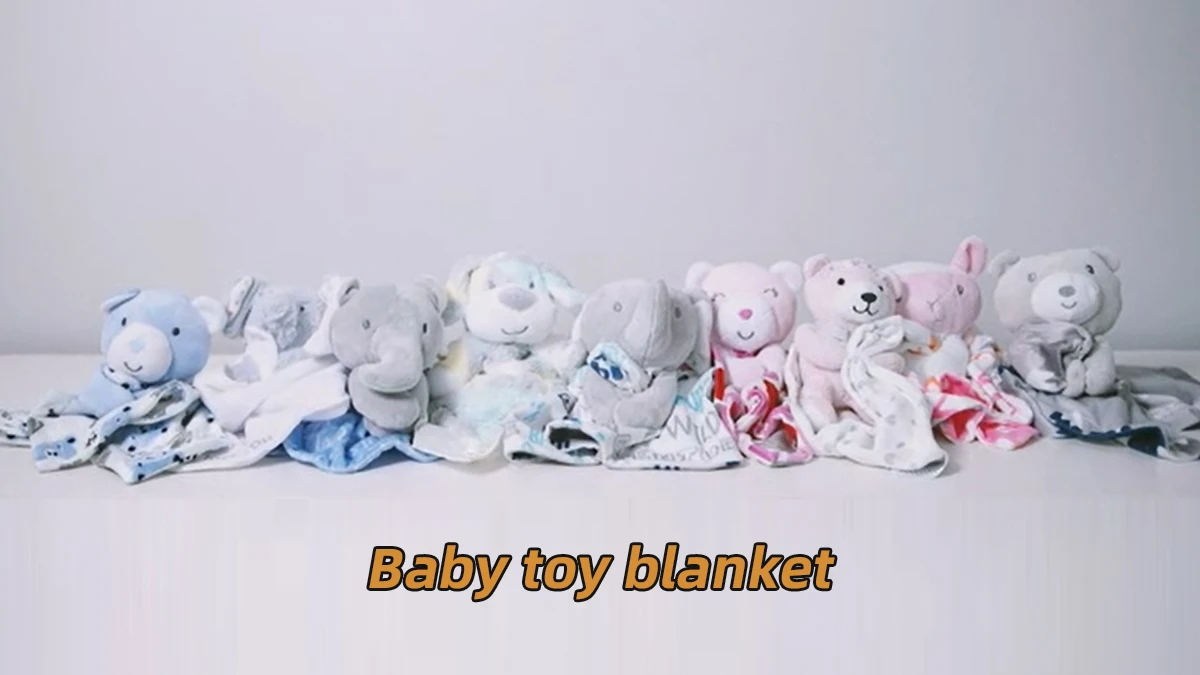Lovey Blanket For Kids Babies Neutral Security Blanket With Stuffed