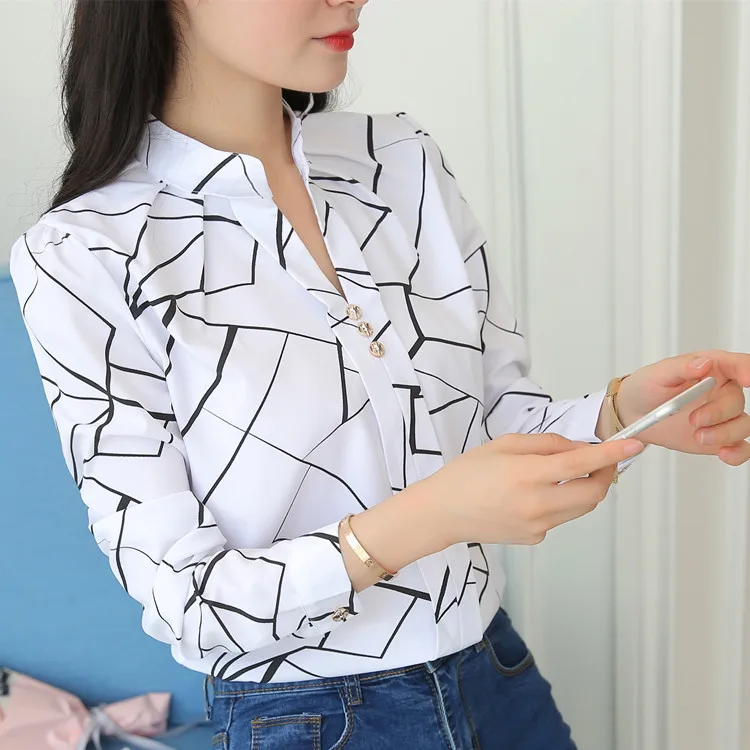 Blusas De Mujer Camisas 2022 Blusa Elegante Para Mujer Casual Barroco  Estampado Puff Linterna Manga Sin Espalda Top Fiesta Larga Ropa De Trabajo  Femme T230808 De 5,14 €