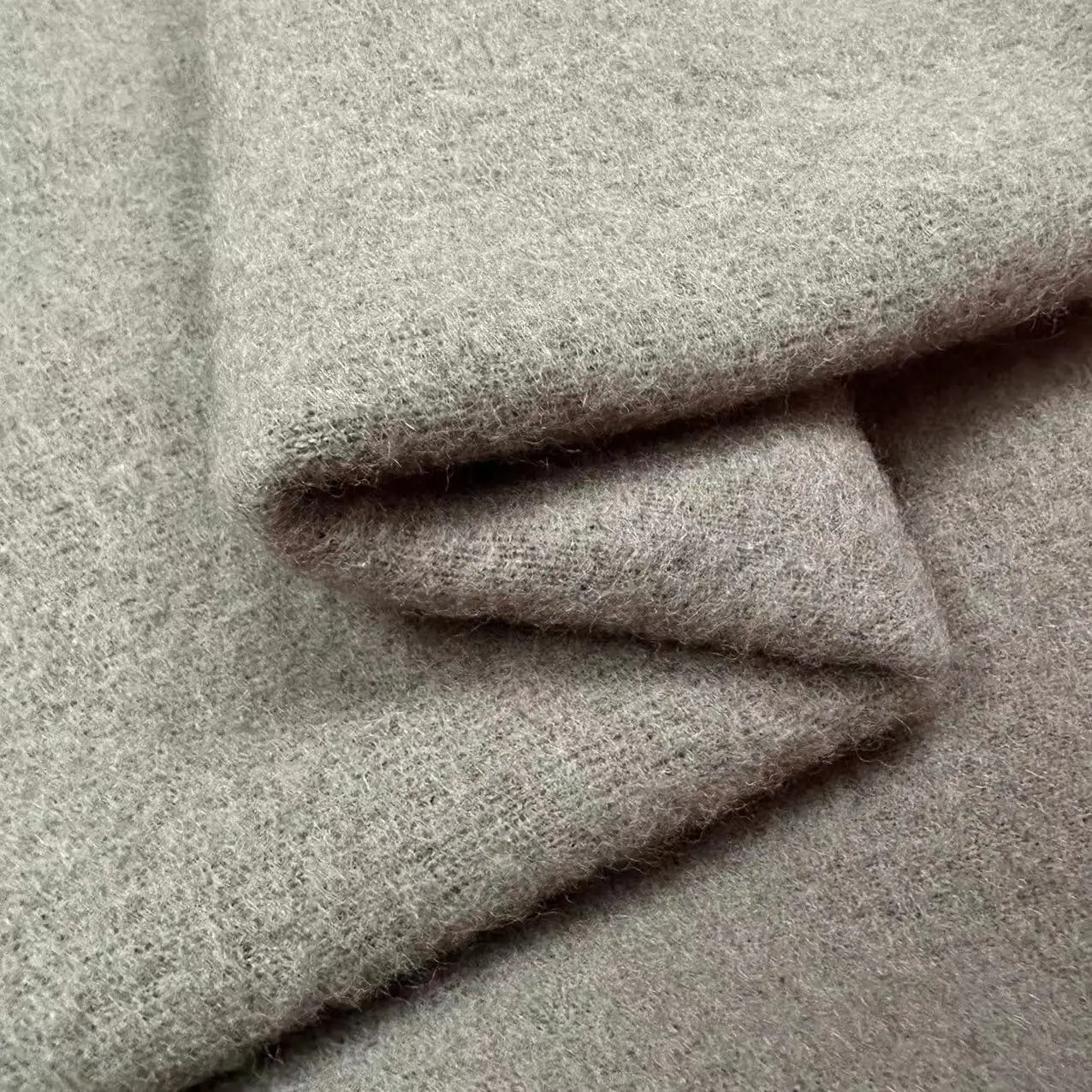 Soft and Warm Double Faced Two Sides Brushed  Micro Merino Wool Fleece Fabric