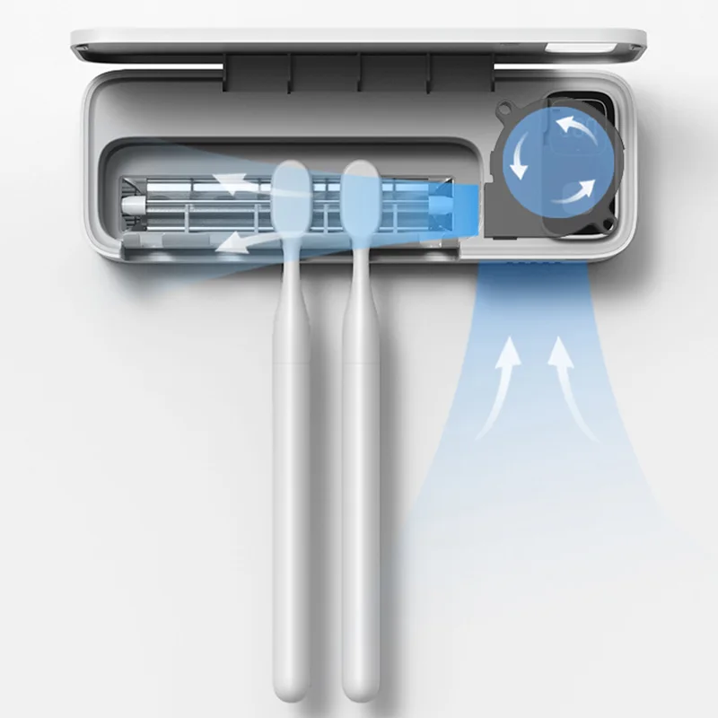 Multifunctional Household Rechargeable USB UVC LED Toothbrush Sterilizer Holder