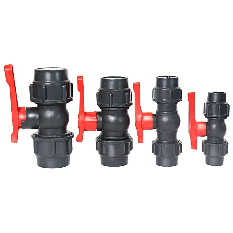 Farm Irrigation System Pipe Connector pp Compression Fitting Automatic Ball Drip Valve
