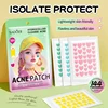Heart-shaped pimple patch