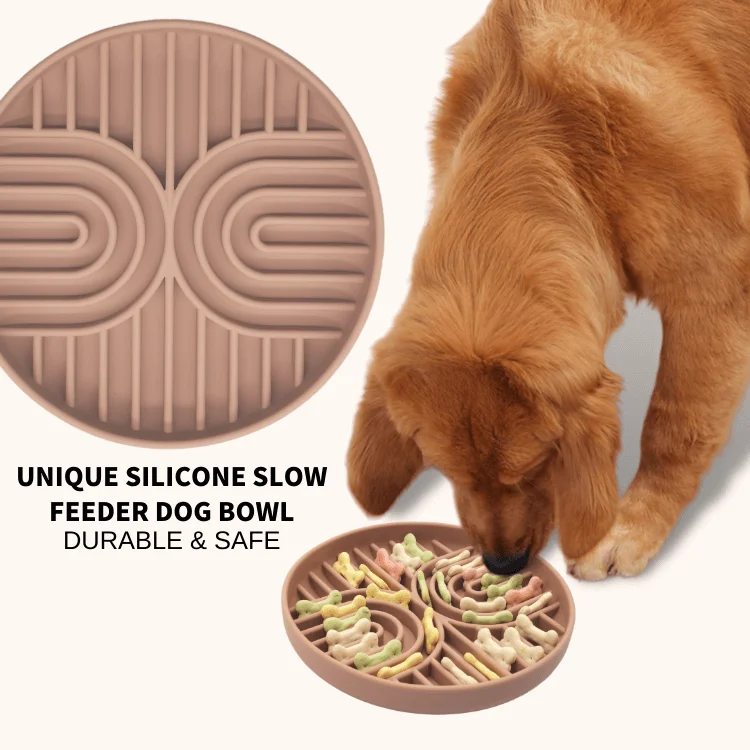 Custom Durable Silicone Pet Bowls Slow Feeder Dog Bowls Dog