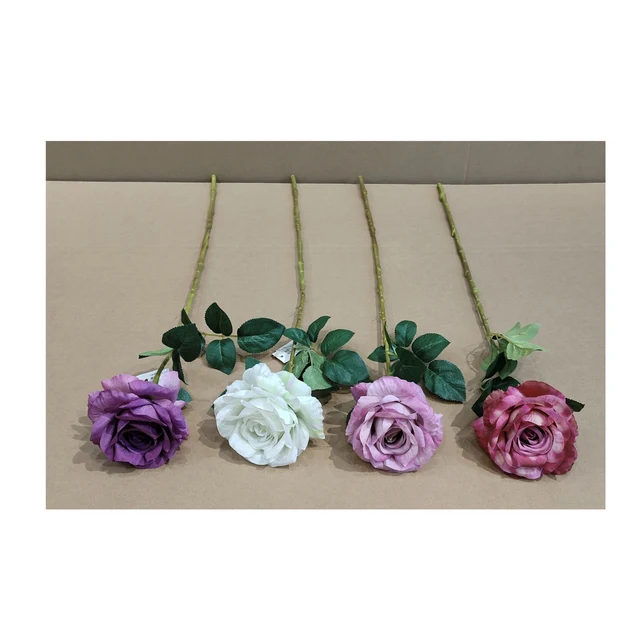Wholesale artificial flowers roses garland for decoration rose gold artificial flower rose artificial ZF053