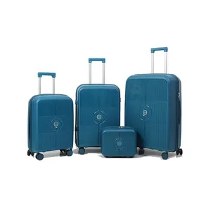 Unisex Luxury Spinner Luggage Set of 3 Customized Designer PP Trolley Bags with TSA Lock Luxury Travel Accessory