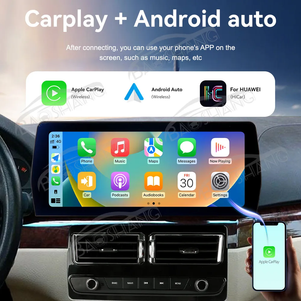 ESSGOO 7-Inch Android 14 Car Stereo With Carplay & GPS For BMW E46 3-Series 1998-2006 – 2GB/32GB, 2-DIN