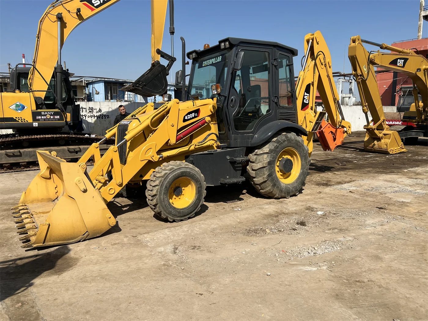 Original Used Cat 416e Backhoe Loader Second Hand Caterpillar 416e 420f ...