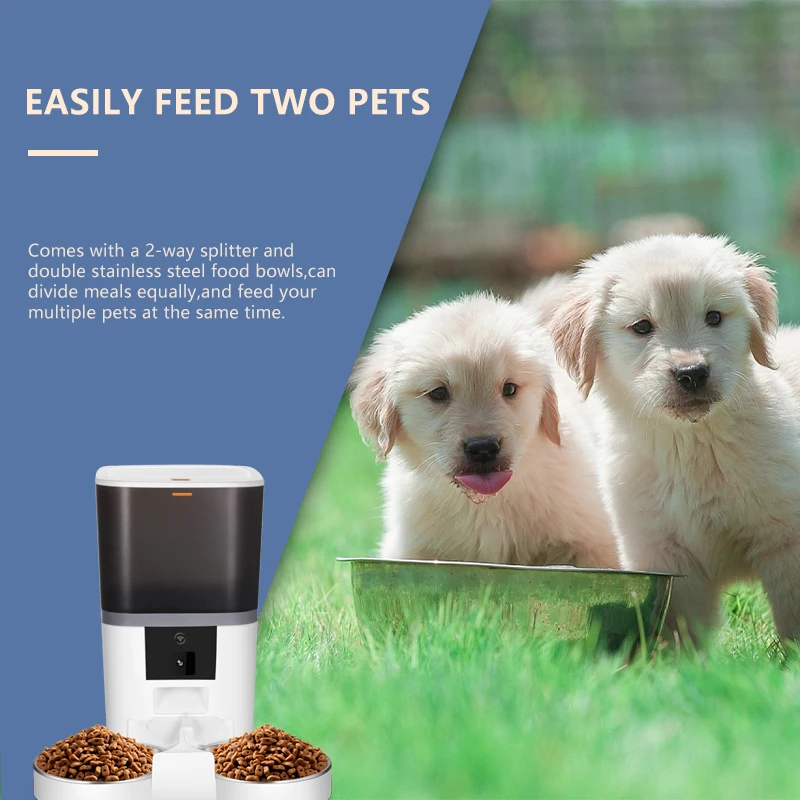 6l Tuya Automatic Auto Cat Intelligent Timer Smart Pet Feeder Wifi
