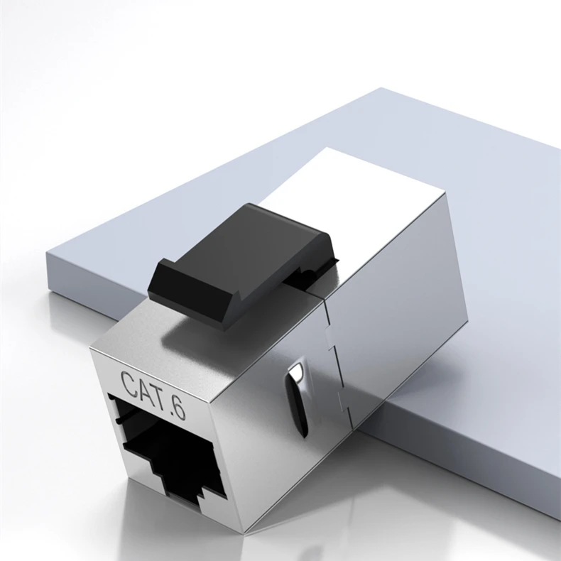 Rj45 Cat6 Keystone Adapter Cat6 Shielded Female Inline Coupler Silver ...