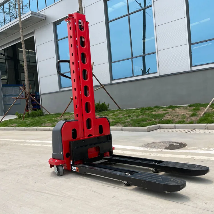 Self Loading Stacker 500kg 700kg 1 Ton Electric Pallet Truck Hydraulic Lifter Portable Electric Stacker for Car