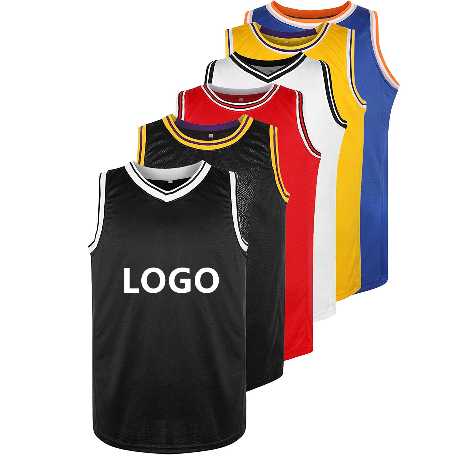 Customize 100%polyester Micro Mesh Sublimation Print Logos Fabric Strips Basketball Jerseys Rib Knit Trim Men's Jersey