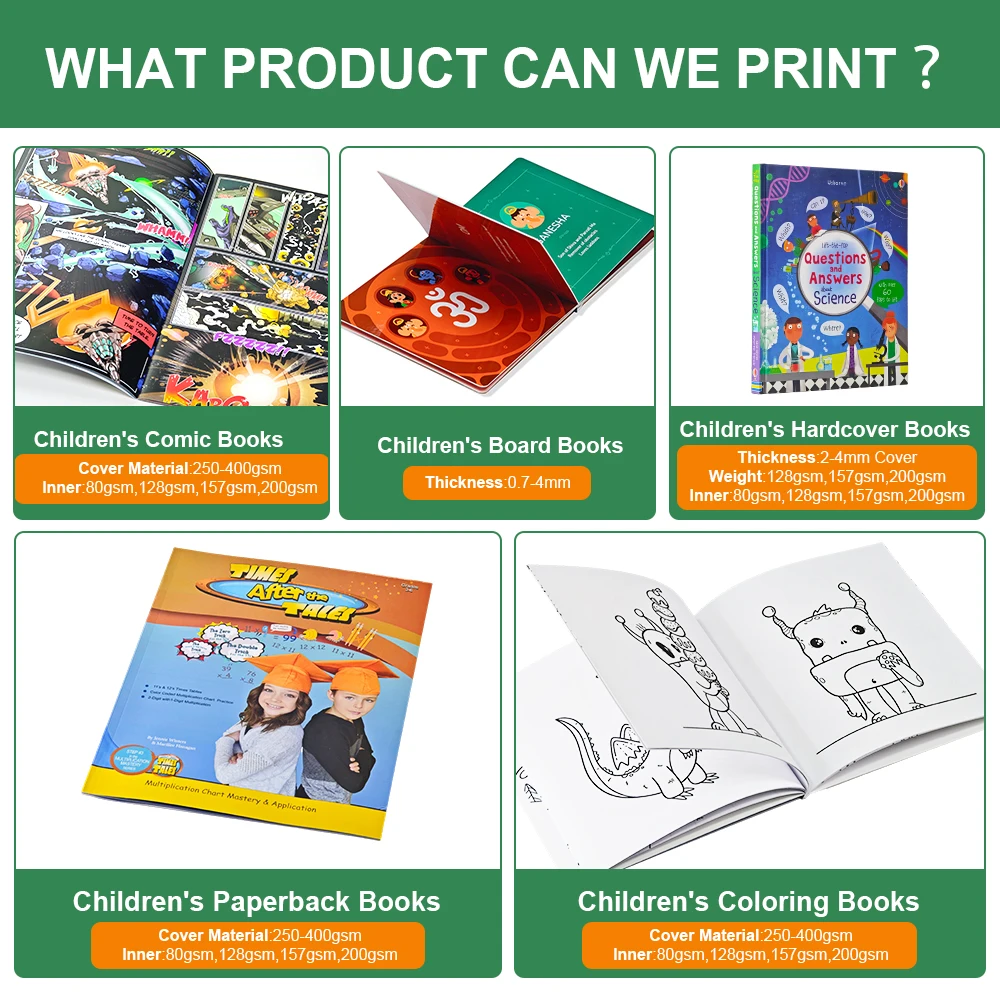 Factory Custom Printed on Demand Jesus Christ Story Kids Board Book Printing Service Children Thick Cardboard Book Printing