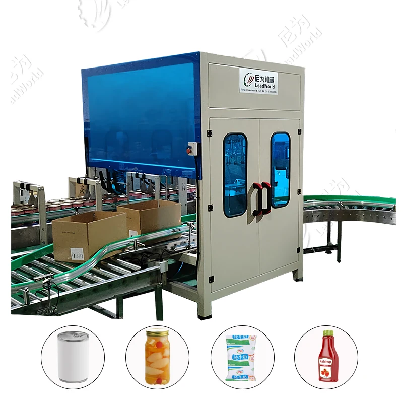 High Speed Automatic Carton Case Packer Packing Machine for Pet Bottle Can