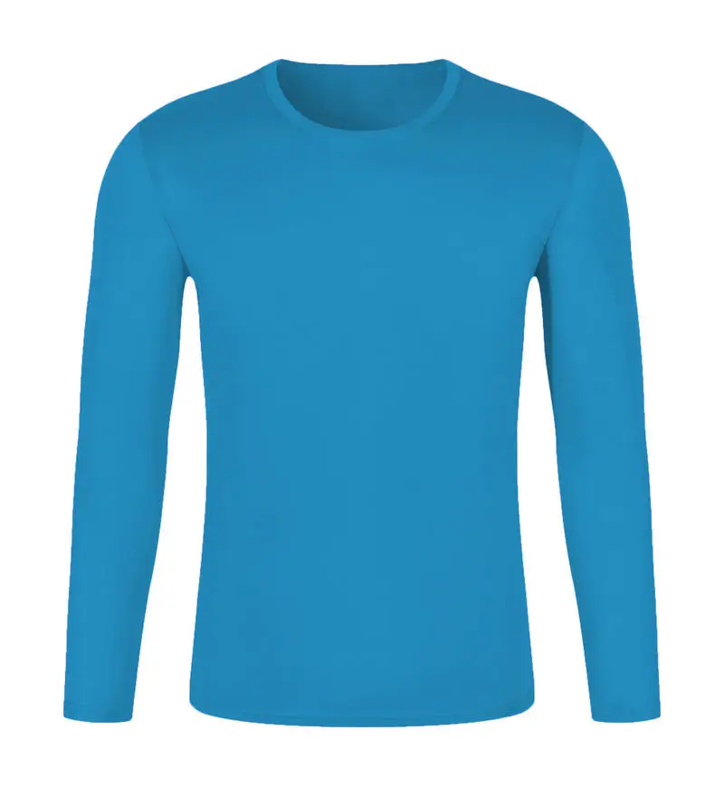 Wholesale Long Sleeve Polyester Blank Plain Men's t-Shirts Sublimated Custom t Shirt For Women157_voghion.com