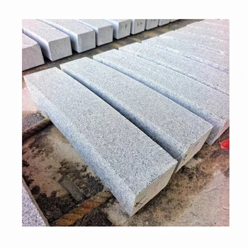 China Grey Granite kerbstone Dark Gray granite Edging Border Stone For Garden paving Road