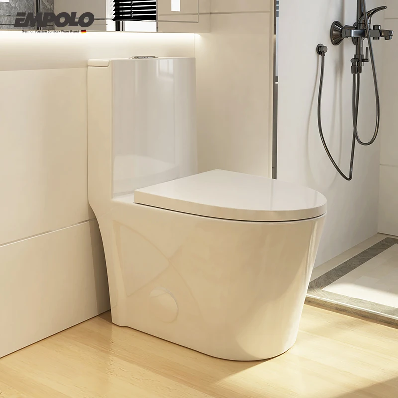 Empolo CUPC Toilets High Quality Glossy White Bathroom One Piece Toilet Bowl Luxury Wc Ceramic Sanitary Ware Accessories