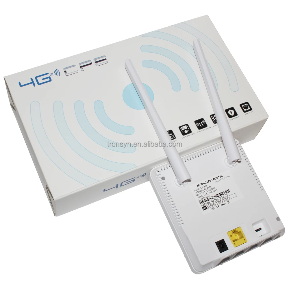 MEOKER CPF903 CAT4 300Mbps 4G LTE室外路由器CPE，带sim卡插槽，带高增益4g天线6dBi