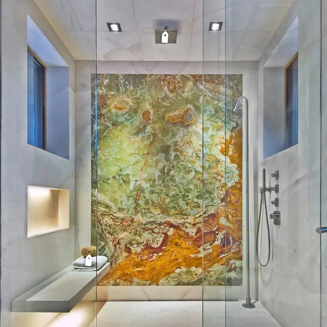 Wall Cladding Stone Translucent Jade Green Onyx Marble Slabs Decoration for Bathroom Wall