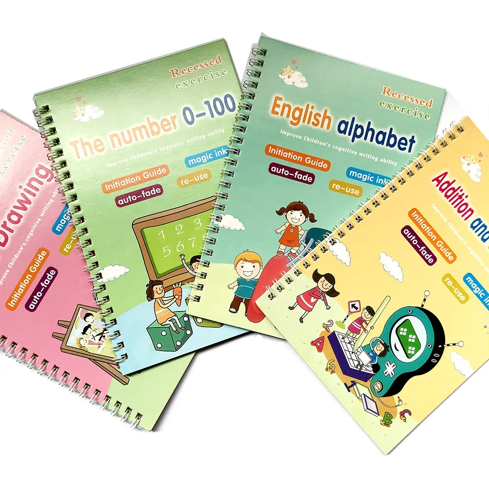 Disappear Ink Pen Handwriting Reusable Sank Magic Practice Copybook Stencil
