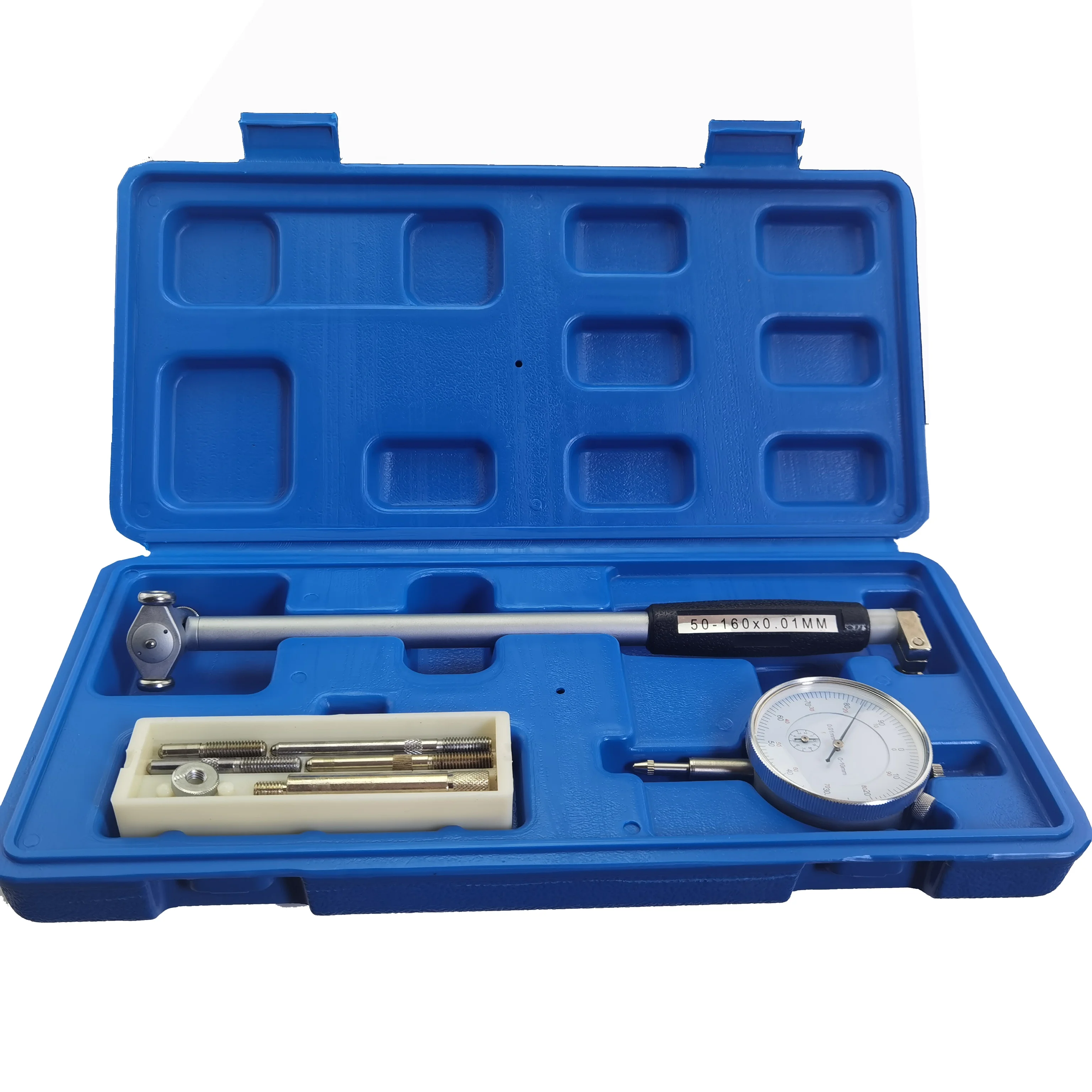 Innendurchmesser-Messuhr 18–35 Mm – 0,01 Mm Präzision, Mit Schutzbrücke, Im Koffer