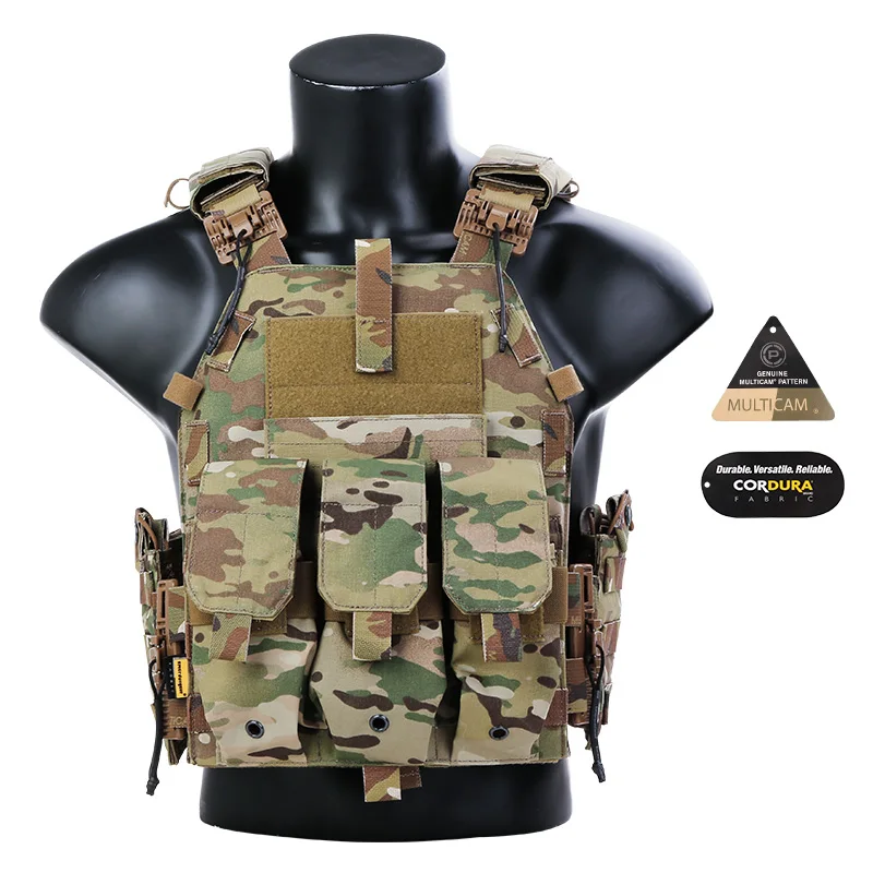 Emersongear 500D Cordura Nylon Quick Release Chaleco Tactico Combat Vest  Tactical Gear Camouflage Plate Carrier Vest