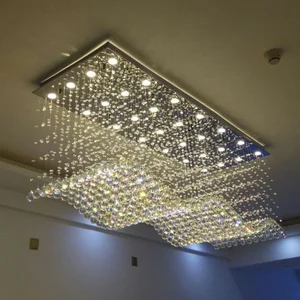 Zeal Lighting Modern Living Room Hotel Nordic Design Luxury Large Ceiling Steel Crystal Chandeliers Light Customized