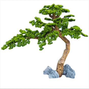 Podocarpus bonsai Large outdoor indoor Artificial Bonsai Tree green artificial pine tree for home patio garden centerpiece decor