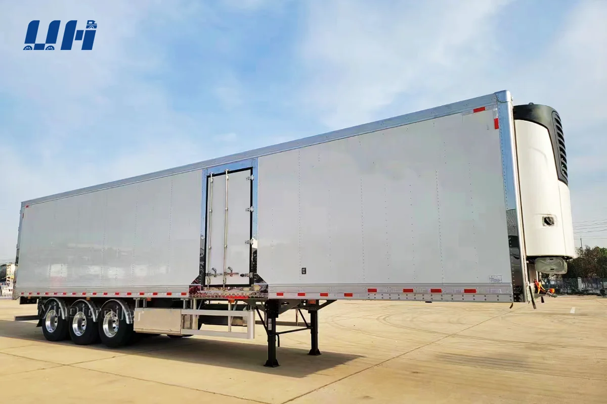 Hot Selling New 3 Axle Refrigerated Semi Trailer Transport Fish And