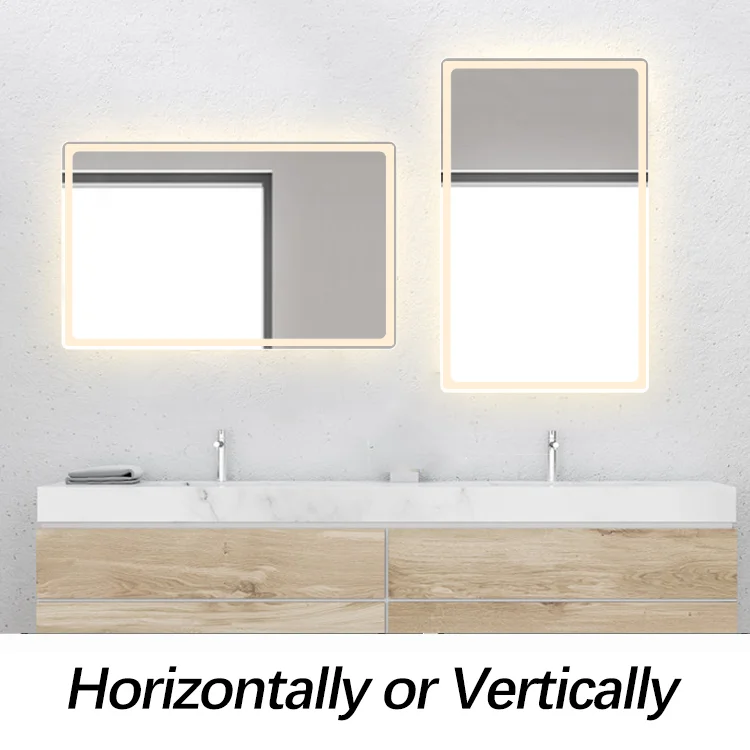 Factory Hotel Large Rectangle Touch Screen Backlit Smart Led Light