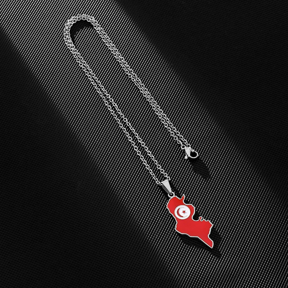 Africa Map Necklace