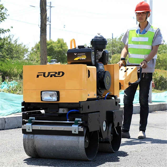 Tennis Court Compaction Small Vibratory Hand Roller Compactor