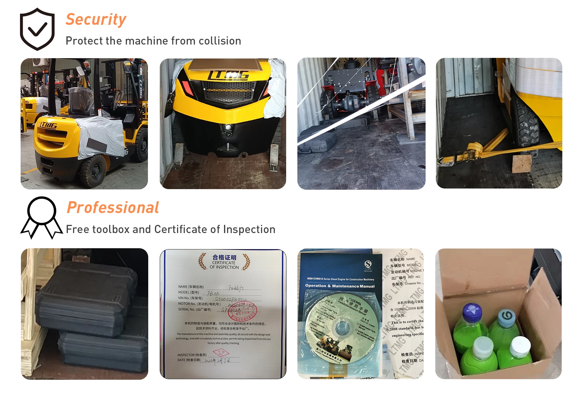 2024 Full Free Mast Explosion Proof 2.5tons 3tons Diesel Forklifts With