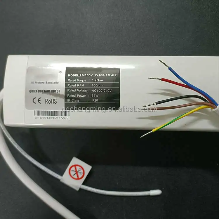 Silent Curtain Motor Automatic Wireless Lm1001.2/100emgp 5 Wire 65w