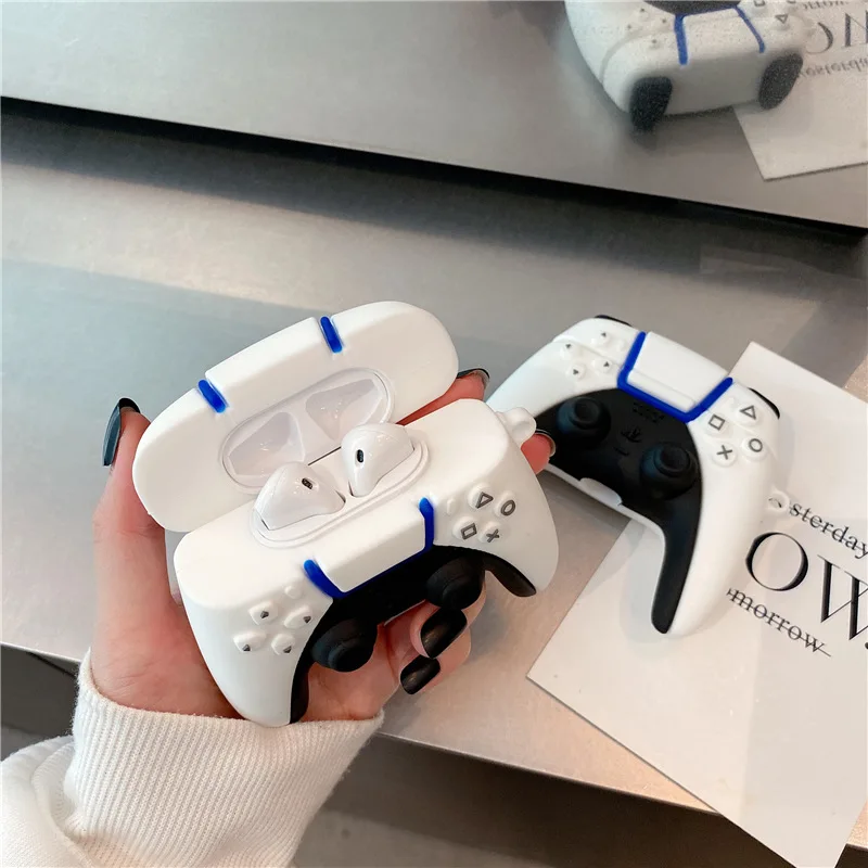 3D Game PS5 Gamepad Gameboy case for Airpods 1 2 3 Pro Earphone Box Cover Soft Wireless Protect Case for Airpod