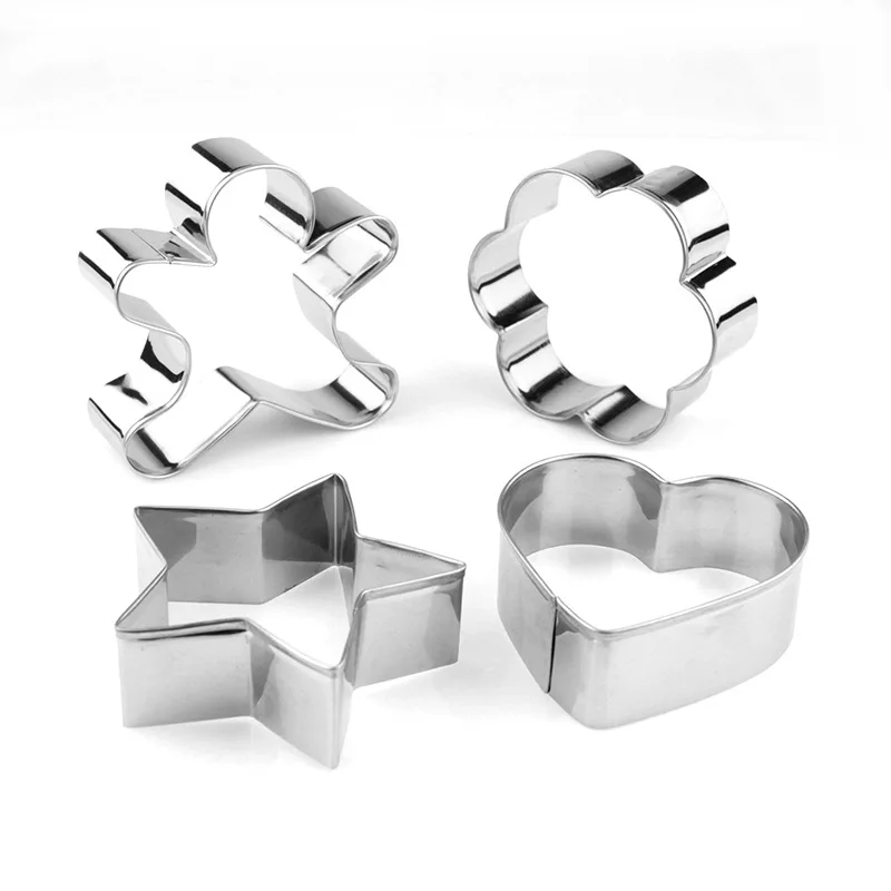Home Diy Fashion Cookie Cutter Dog Bone Biscuit Mold Stainless Steel Cookie Mold Cartoon Cookie Cutters Set