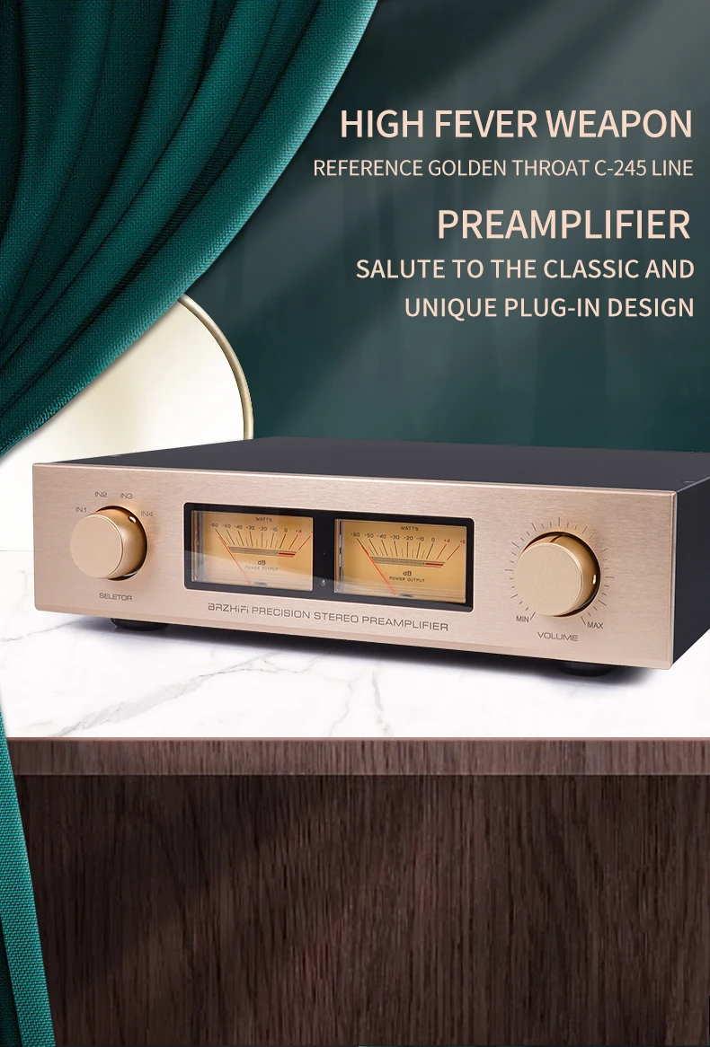 BRZHIFI 110dB Reference Accuphase C-245 2 Channel Remote Control HiFi Hi-end Transistor Power Preamplifier factory