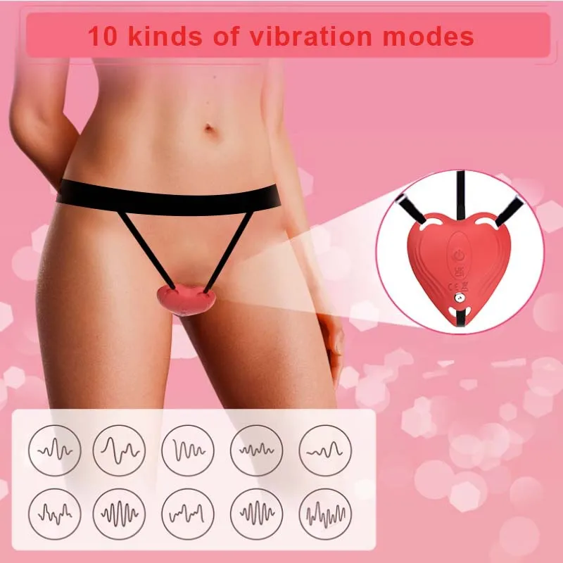 Vibrateur Invisible Portable pour Culotte, Contrôlé par Application, avec 10 Fréquences, Stimulation Double Point G, Jouets Vibrants