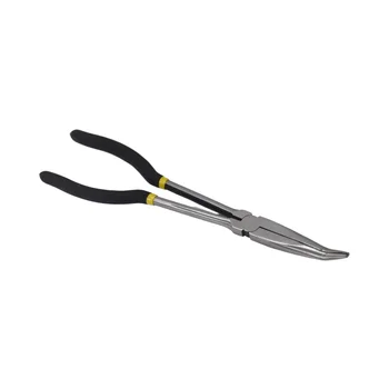 OEM Customizable Auto Repair Plier with Soft Grip Plastic Handle Straight Head Extension Tongs Tool Steel Tool