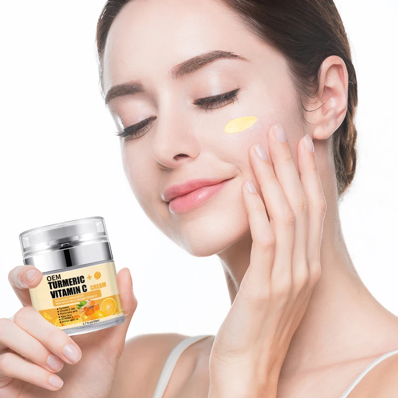 Custom Best Without Side Effects Turmeric Vitamin C Moisturising Anti Wrinkle Face Cream Lotion