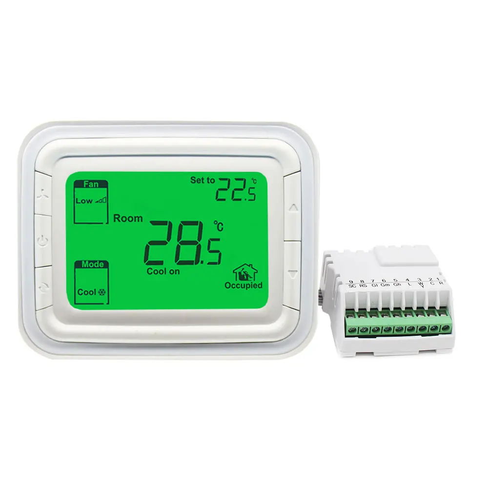 T6865 Series Large LCD Digital Room Fan Coil Thermostat for HVAV System