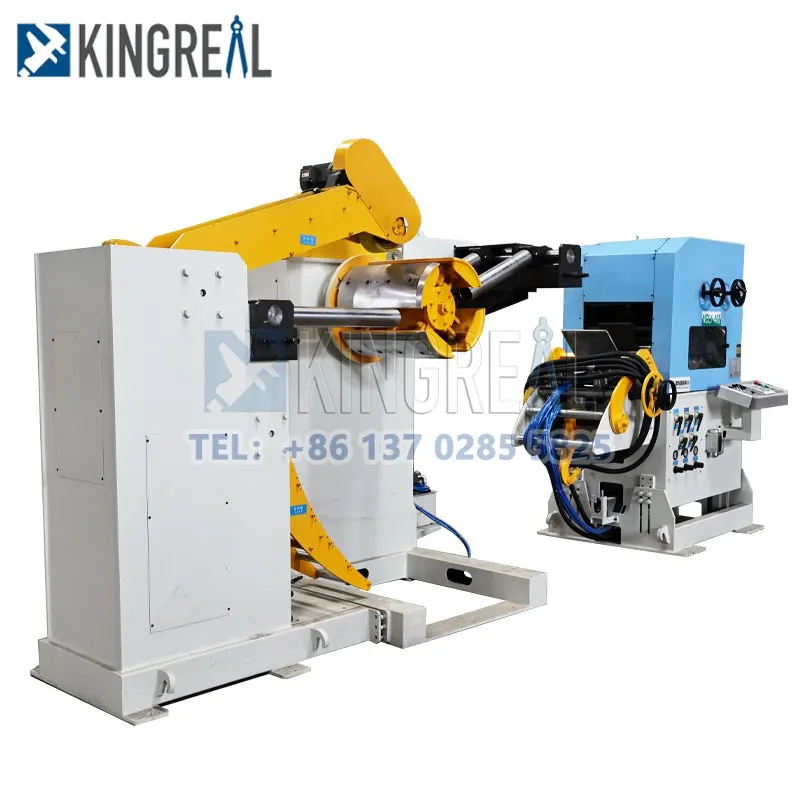 Metal Sheet Coil Level Feeder - 3 in 1 Hydraulic Decoiler
