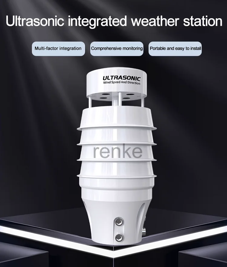 New Design 7-in-1 High Precision Intelligent Remote Digital Ultrasonic Weather Station