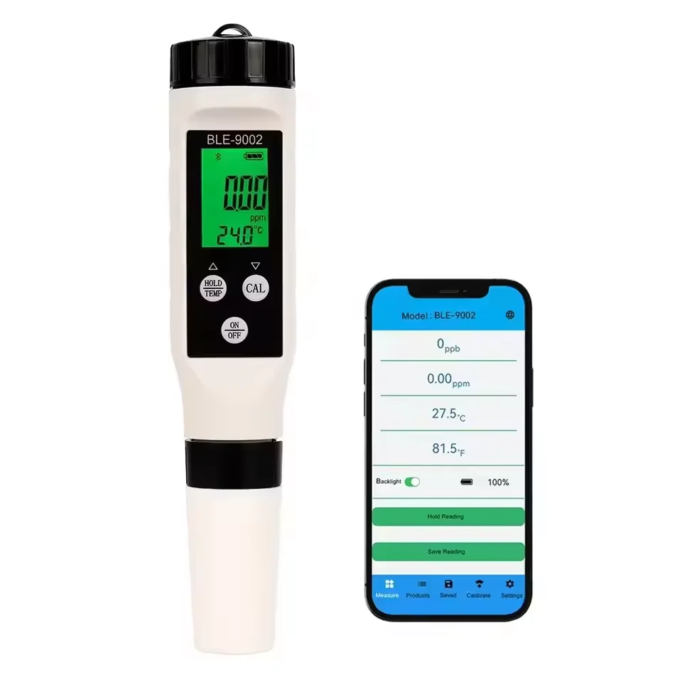 2 in 1 H2 Temperature Water Quality Tester with Backlit Electronic Digital Display