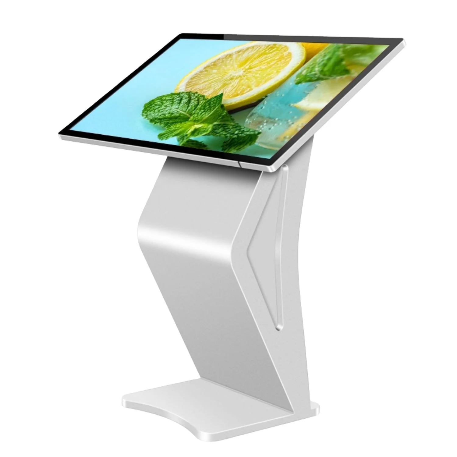 Movable Cart Stand Advertising Display FHD Lcd Media Player Digital Signage Advertising Players