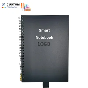 Eco Friendly Reusable A5 Notebook Waterproof Spiral Bound Smart Digital Notebook with PP Cover for Office School Business