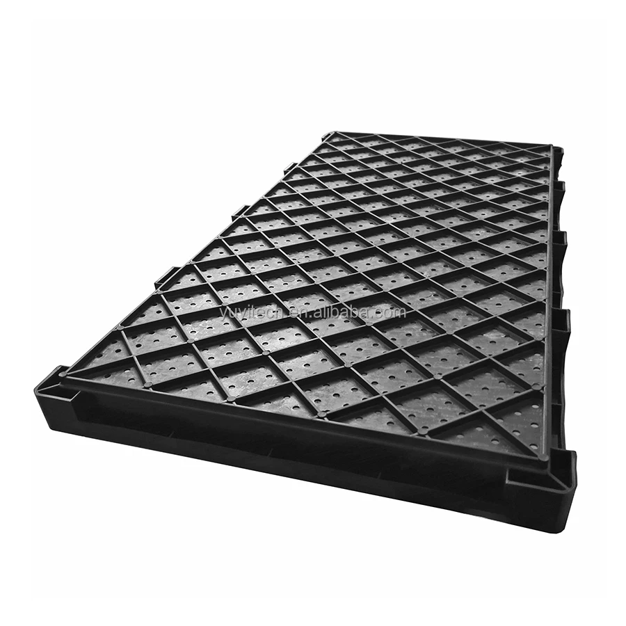 300x600mm Stackable Strong Flat PP Plastic Nursery Paddy Planting 1020 Rice Seedling Tray for Rice Transplanter