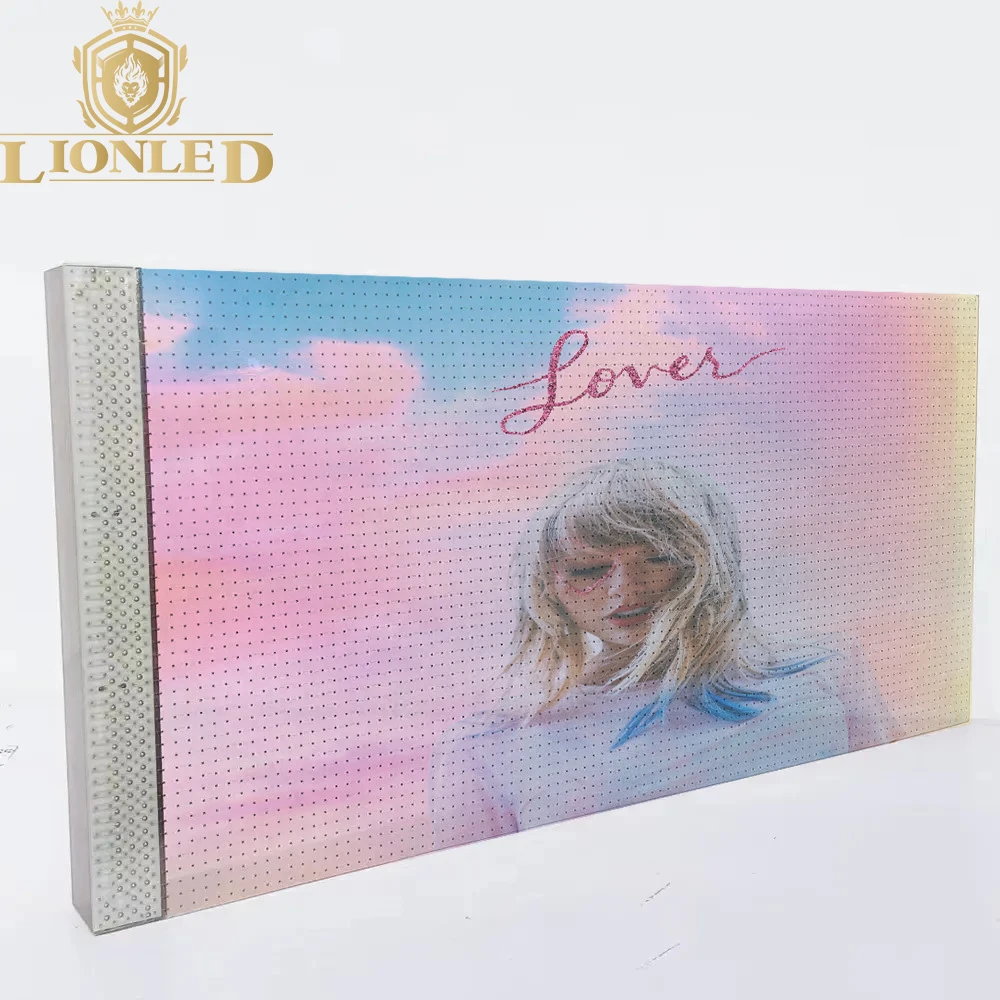 Lionled High Quality P6 High-Resolution Indoor Flexible Transparent LED Display for Retail Store Advertising Digital Poster