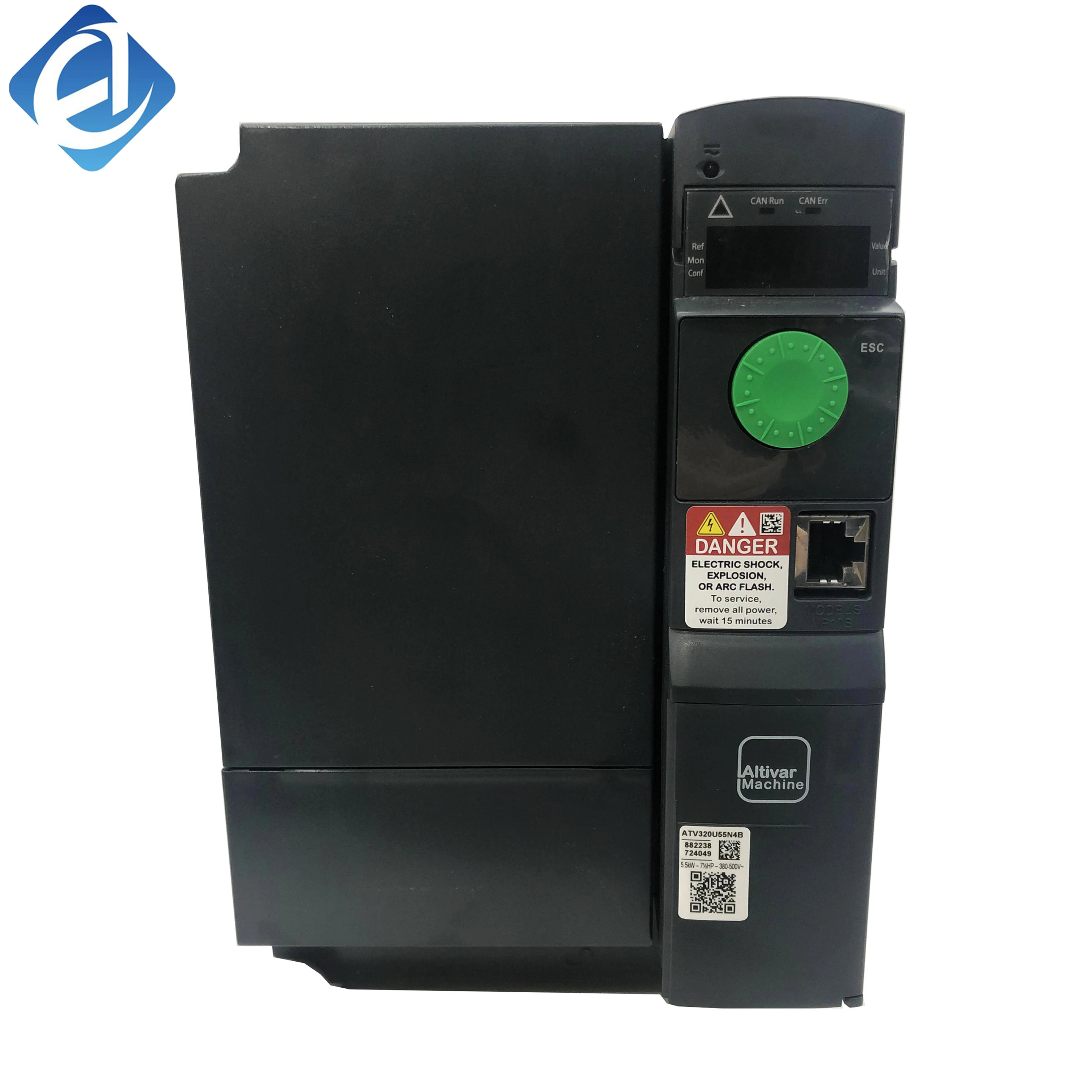 New Original ATV320U55N4B Altivar ATV320 series compact VFD. 5.5kW three-phase 380-500V with built-in EMC filter and IP20 protection. It offers stable motor speed regulation, rich communication interfaces 
