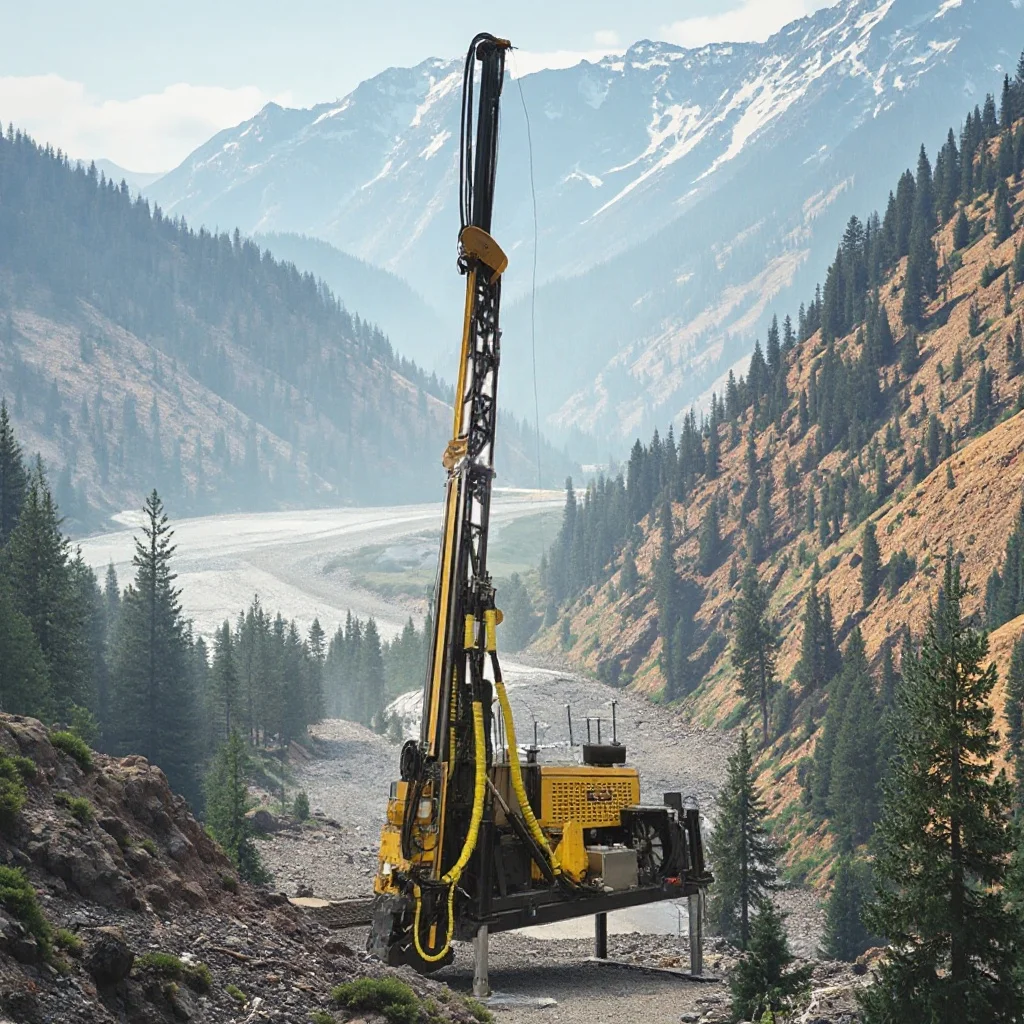 1200m Full Hydraulic Crawler Mounted Surface Core Drilling Rig Machine Gold Mining Crawler Mounted Drill Rig for Mines